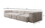 Lade das Bild in den Galerie-Viewer, Gemütliches Designer 3-Sitzer Cordsofa Snug für modernes Wohnzimmer – Stilvoller Komfort
