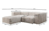 Luxuriöses L-Sofa Snug Mini: Modulares Ecksofa aus Cordstoff für modernes Wohnen