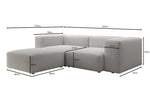 Lade das Bild in den Galerie-Viewer, Luxuriöses Designer L-Sofa Snug Mini aus edlem Bouclé-Stoff für Ihr Zuhause
