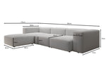 Lade das Bild in den Galerie-Viewer, Luxuriöses L-Sofa Snug: Modernes Bouclé-Ecksofa für gemütliche Wohnzimmer-Oasen
