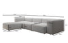 Gemütliches L-Sofa aus Bouclé: Luxus und Komfort für Ihr Zuhause