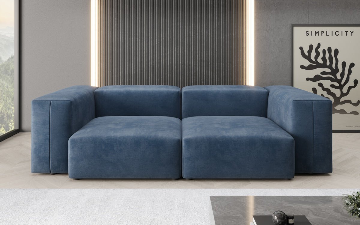 Luxuriöses Snug 2-Sitzer Samtsofa: Modernes Design, Ultrakomfortabel für Ihr Wohnzimmer