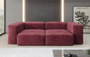 Luxuriöses Snug 2-Sitzer Samtsofa: Modernes Design, Ultrakomfortabel für Ihr Wohnzimmer