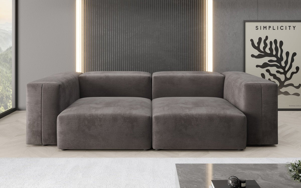 Luxuriöses Snug 2-Sitzer Samtsofa: Modernes Design, Ultrakomfortabel für Ihr Wohnzimmer