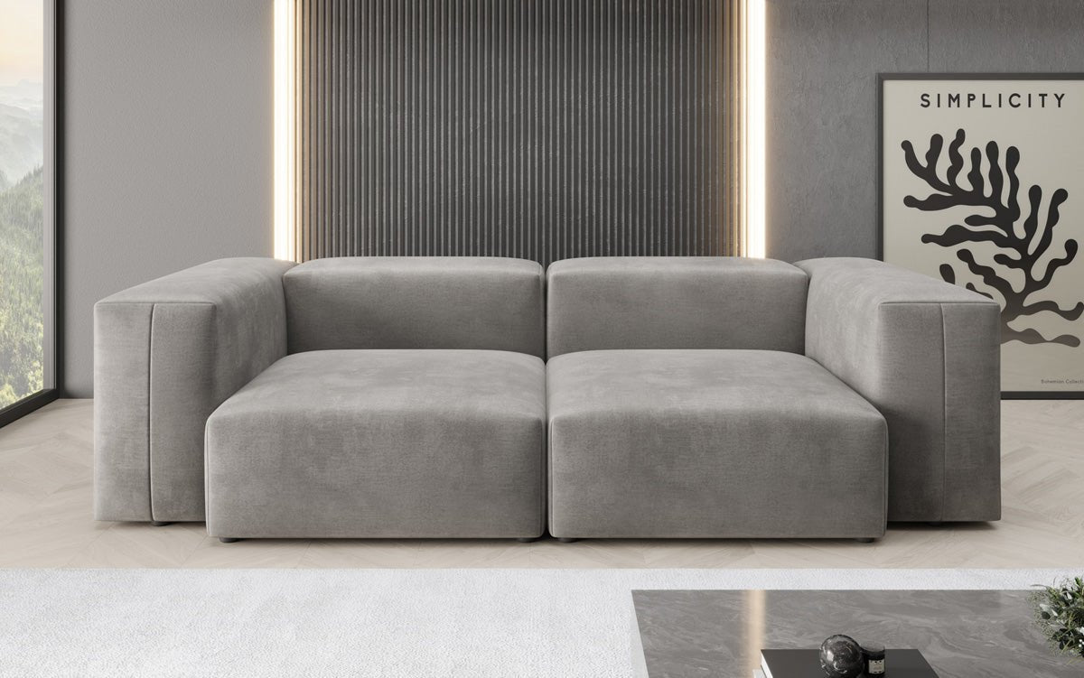 Luxuriöses Snug 2-Sitzer Samtsofa: Modernes Design, Ultrakomfortabel für Ihr Wohnzimmer