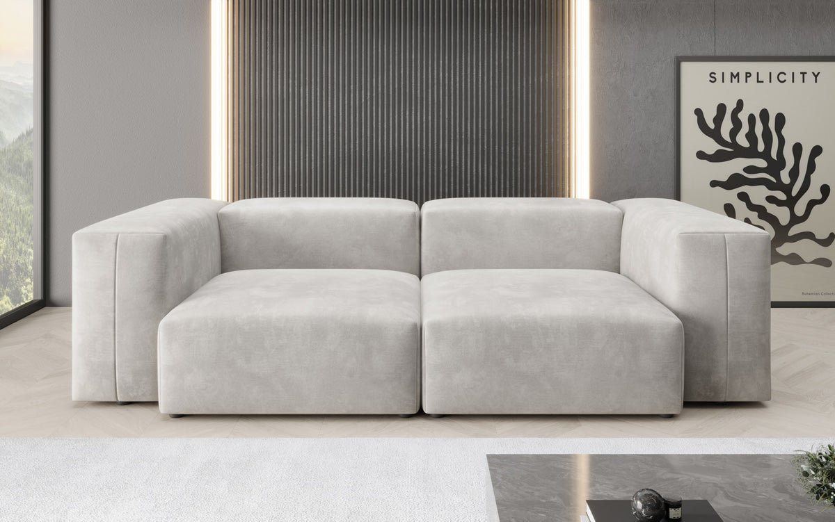 Luxuriöses Snug 2-Sitzer Samtsofa: Modernes Design, Ultrakomfortabel für Ihr Wohnzimmer