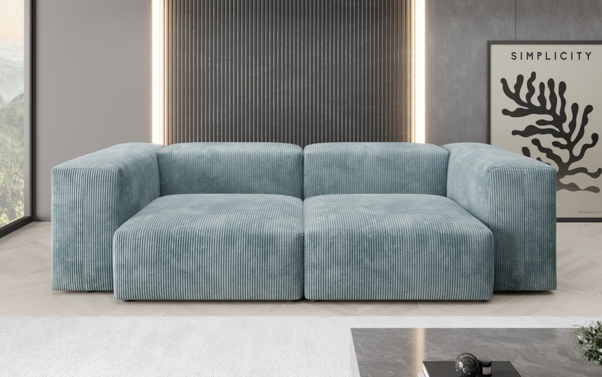 Luxuriöses Cord Designer 2-Sitzer Sofa Snug – Modern, Gemütlich, Vielseitig Farben