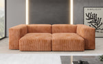 Lade das Bild in den Galerie-Viewer, Luxuriöses Cord Designer 2-Sitzer Sofa Snug – Modern, Gemütlich, Vielseitig Farben
