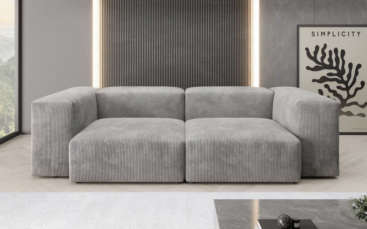 Luxuriöses Cord Designer 2-Sitzer Sofa Snug – Modern, Gemütlich, Vielseitig Farben