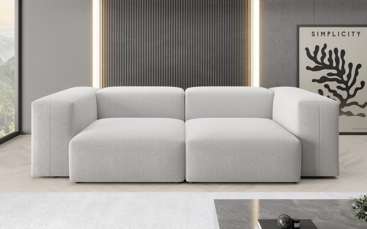 Exklusives Designer 2-Sitzer Sofa Snug: Luxuriöser Bouclé-Stoff, Modern & Komfortabel