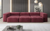 Luxuriöses Designer 3-Sitzer Samtsofa Snug – Komfortables Wohnzimmer Sofa mit Stil