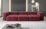 Lade das Bild in den Galerie-Viewer, Luxuriöses Designer 3-Sitzer Samtsofa Snug – Komfortables Wohnzimmer Sofa mit Stil
