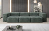 Designer 3-Sitzer Cord Sofa Snug – Gemütliches, Modernes Luxus Wohnzimmer Sofa