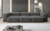 Designer 3-Sitzer Cord Sofa Snug – Gemütliches, Modernes Luxus Wohnzimmer Sofa