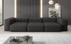 Designer 3-Sitzer Sofa Snug: Luxuriöses Stoff-Sofa für modernes Wohnzimmer