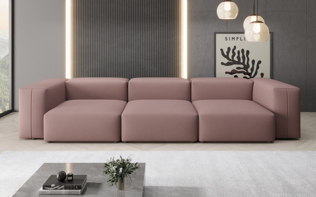 Designer 3-Sitzer Sofa Snug: Luxuriöses Stoff-Sofa für modernes Wohnzimmer