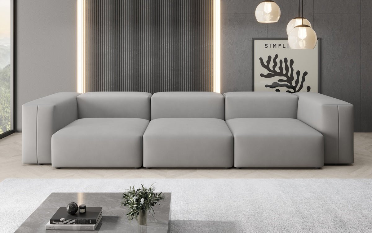 Designer 3-Sitzer Sofa Snug: Luxuriöses Stoff-Sofa für modernes Wohnzimmer