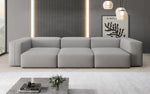 Lade das Bild in den Galerie-Viewer, Designer 3-Sitzer Sofa Snug: Luxuriöses Stoff-Sofa für modernes Wohnzimmer
