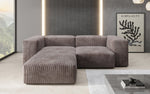 Lade das Bild in den Galerie-Viewer, Luxuriöses L-Sofa Snug Mini: Modulares Ecksofa aus Cordstoff für modernes Wohnen
