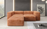 Lade das Bild in den Galerie-Viewer, Luxuriöses L-Sofa Snug Mini: Modulares Ecksofa aus Cordstoff für modernes Wohnen
