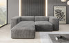 Luxuriöses L-Sofa Snug Mini: Modulares Ecksofa aus Cordstoff für modernes Wohnen