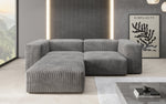 Lade das Bild in den Galerie-Viewer, Luxuriöses L-Sofa Snug Mini: Modulares Ecksofa aus Cordstoff für modernes Wohnen
