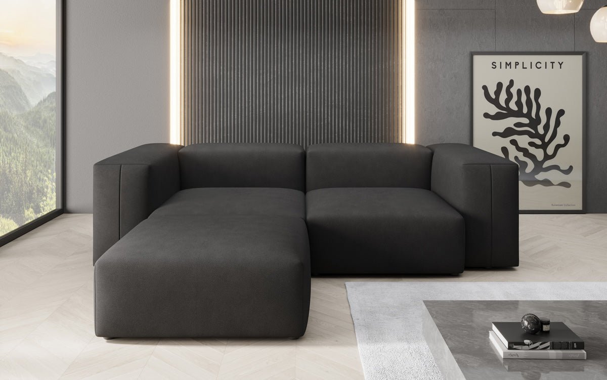 Luxuriöses L-Sofa Snug Mini: Modernes Stoff-Ecksofa für Ihr Wohnzimmer