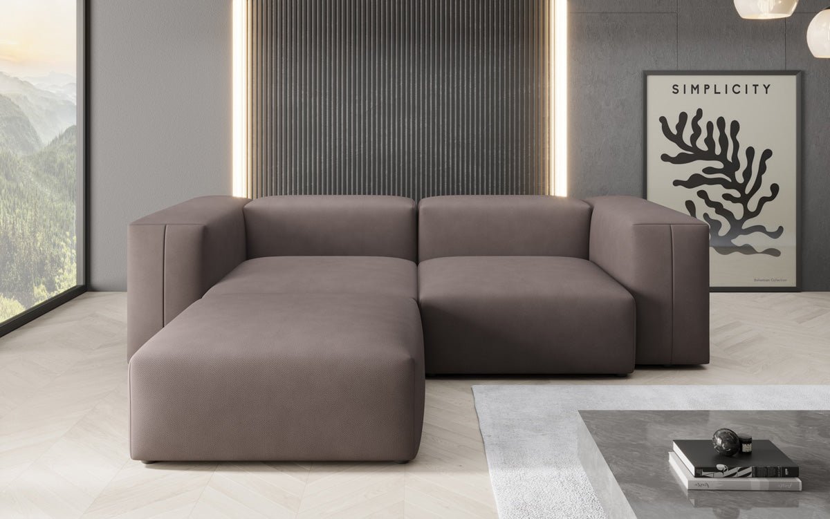 Luxuriöses L-Sofa Snug Mini: Modernes Stoff-Ecksofa für Ihr Wohnzimmer