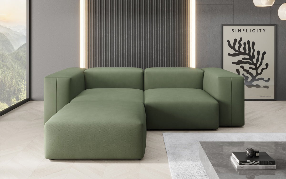 Luxuriöses L-Sofa Snug Mini: Modernes Stoff-Ecksofa für Ihr Wohnzimmer