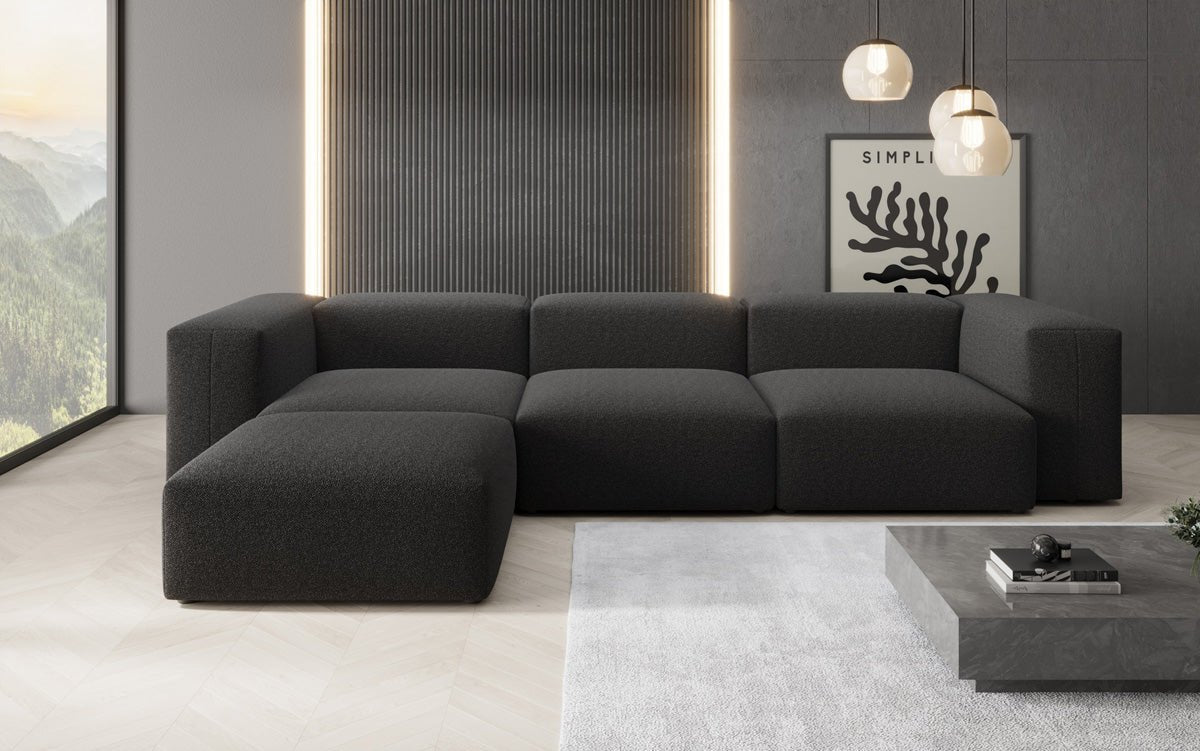 Gemütliches L-Sofa aus Bouclé: Luxus und Komfort für Ihr Zuhause