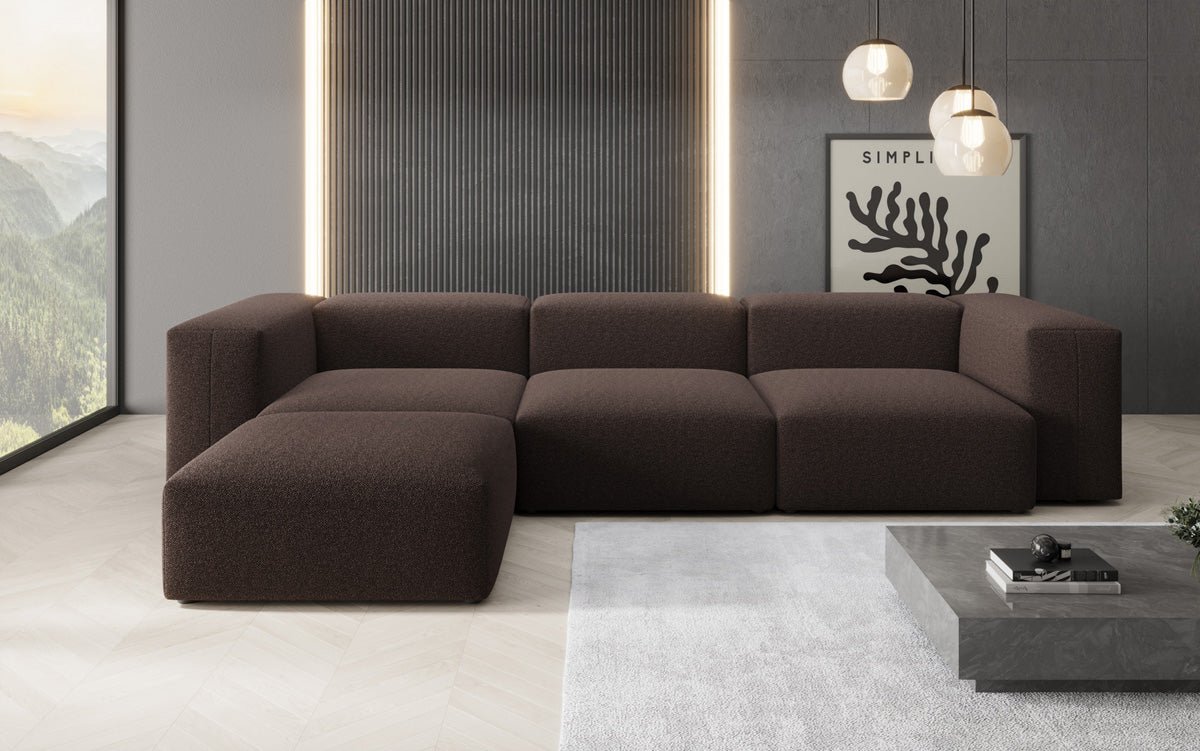 Gemütliches L-Sofa aus Bouclé: Luxus und Komfort für Ihr Zuhause