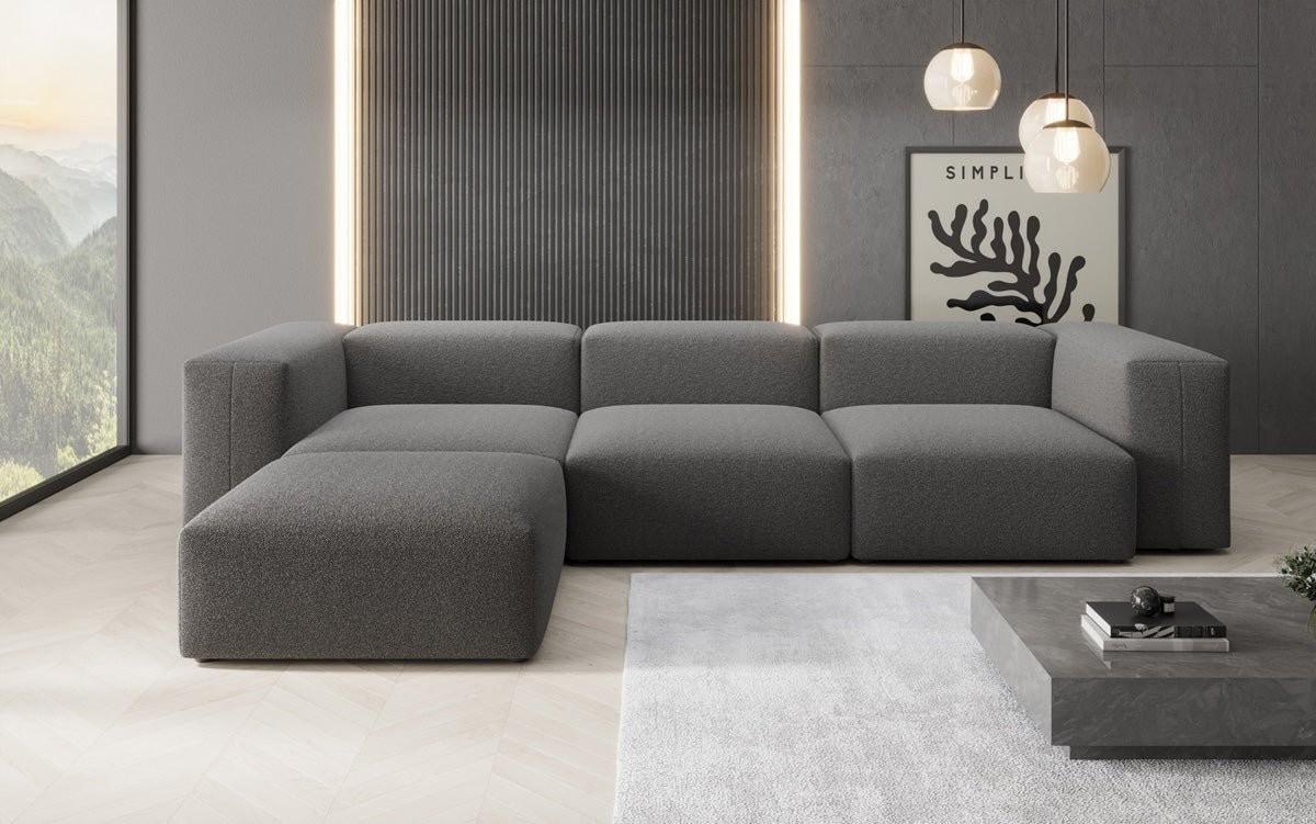 Gemütliches L-Sofa aus Bouclé: Luxus und Komfort für Ihr Zuhause