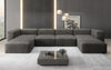 Luxuriöses U-Sofa aus Samt 250 cm Großzügig Komfortabel Modern