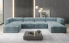 Luxuriöses U-Sofa Snug im Cord-Design – Modern, Gemütlich, Großzügig für Ihr Wohnzimmer