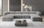 Lade das Bild in den Galerie-Viewer, Luxuriöses U-Sofa Snug im Cord-Design – Modern, Gemütlich, Großzügig für Ihr Wohnzimmer
