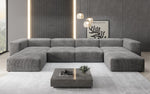 Lade das Bild in den Galerie-Viewer, Luxuriöses U-Sofa Snug im Cord-Design – Modern, Gemütlich, Großzügig für Ihr Wohnzimmer
