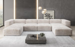 Lade das Bild in den Galerie-Viewer, Luxuriöses U-Sofa Snug im Cord-Design – Modern, Gemütlich, Großzügig für Ihr Wohnzimmer
