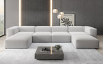 Lade das Bild in den Galerie-Viewer, Luxuriöses Bouclé U-Sofa: Modernes Design, Ultrakomfort für Ihr Wohnzimmer
