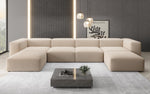 Lade das Bild in den Galerie-Viewer, Luxuriöses U-Form Bouclé Designer Sofa: Gemütlich, Modern, Groß für Ihr Wohnzimmer
