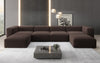 Luxuriöses U-Form Bouclé Designer Sofa: Gemütlich, Modern, Groß für Ihr Wohnzimmer