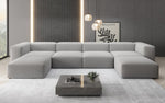 Lade das Bild in den Galerie-Viewer, Luxuriöses U-Form Bouclé Designer Sofa: Gemütlich, Modern, Groß für Ihr Wohnzimmer
