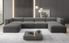 Luxuriöses U-Form Bouclé Designer Sofa: Gemütlich, Modern, Groß für Ihr Wohnzimmer