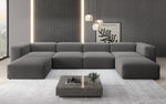 Lade das Bild in den Galerie-Viewer, Luxuriöses U-Form Bouclé Designer Sofa: Gemütlich, Modern, Groß für Ihr Wohnzimmer
