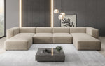 Lade das Bild in den Galerie-Viewer, Luxuriöses U-Sofa aus Samt 250 cm Großzügig Komfortabel Modern
