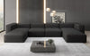Luxuriöses U-Sofa Snug, Modernes Design, Bequemer Stoffbezug, Viele Farben
