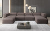 Luxuriöses U-Sofa Snug, Modernes Design, Bequemer Stoffbezug, Viele Farben