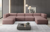 Luxuriöses U-Sofa Snug, Modernes Design, Bequemer Stoffbezug, Viele Farben