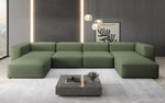 Lade das Bild in den Galerie-Viewer, Luxuriöses U-Sofa Snug, Modernes Design, Bequemer Stoffbezug, Viele Farben
