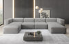 Luxuriöses U-Sofa Snug, Modernes Design, Bequemer Stoffbezug, Viele Farben