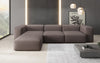 Gemütliches Designer L-Sofa Snug – Modernes Stoff Ecksofa für Ihr Wohnzimmer